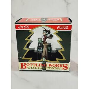Coca Cola Ornament Elf Tops On Refreshment 1995 Christmas Holidays New Box Vtg